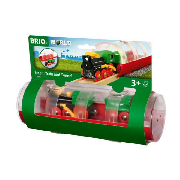 BRIO Steam train and tunnel