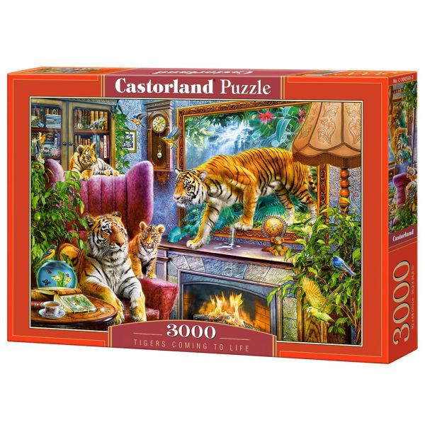 Puzzle 3000 Pezzi - Tigers Coming to Life