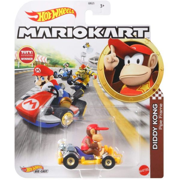 Hot Wheels - Mario Kart: Diddy Kong Telaio Tubi