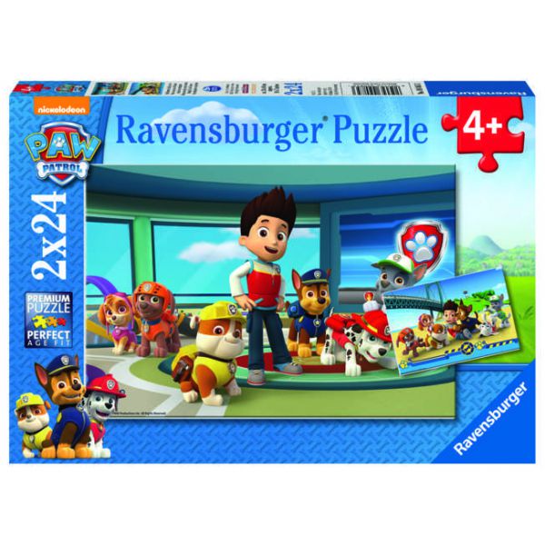 Paw Patrol - Puzzle 2x24 Pieces Headquarters (C)