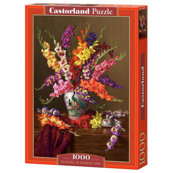 Puzzle da 1000 Pezzi - Gladioli in Vaso Cinese