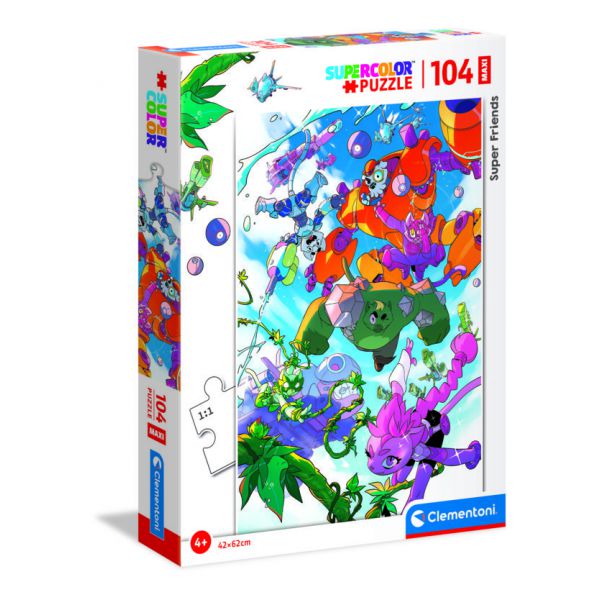 104 Piece Jigsaw Puzzle Maxi - Super Friends!