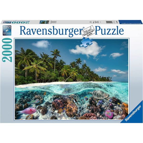 Puzzle 2000 pcs - A dip in the Maldives