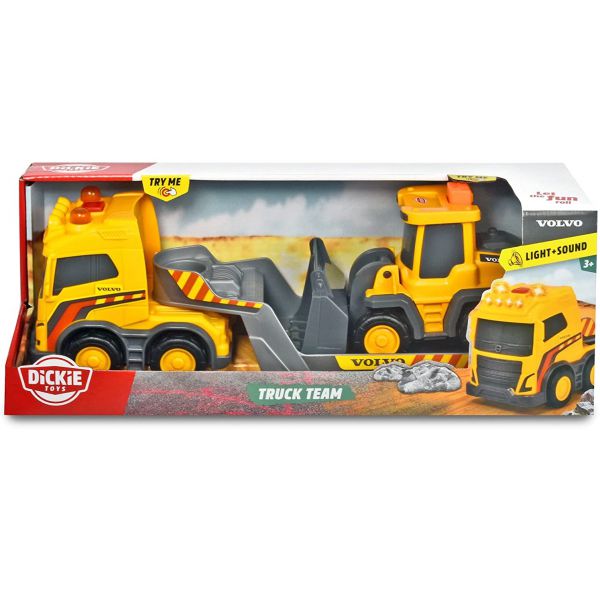 Construction Series - Volvo FH16 with Trailer (32 cm) and Scraper (9 cm)