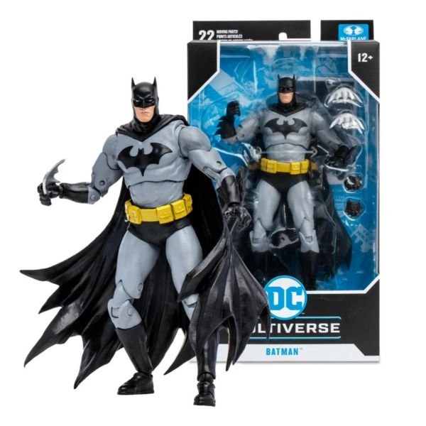 DC Multiverse - Personaggio 18cm: Batman Nero/Grigio