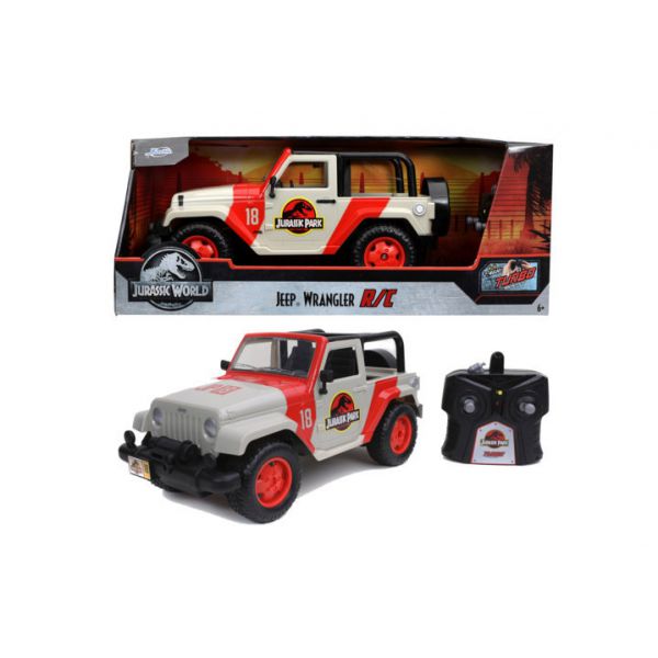 RC Jurassic Park Jeep Wrangler 1:16 Scale, 2 Channels, 2.4GHz, Turbo Function, Speed up to 9km/h, Full Driving Function