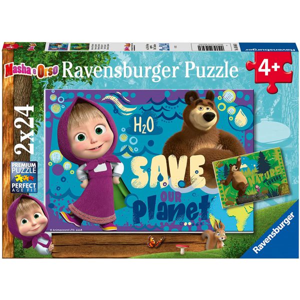 2 24 Piece Puzzles - Masha and the Bear