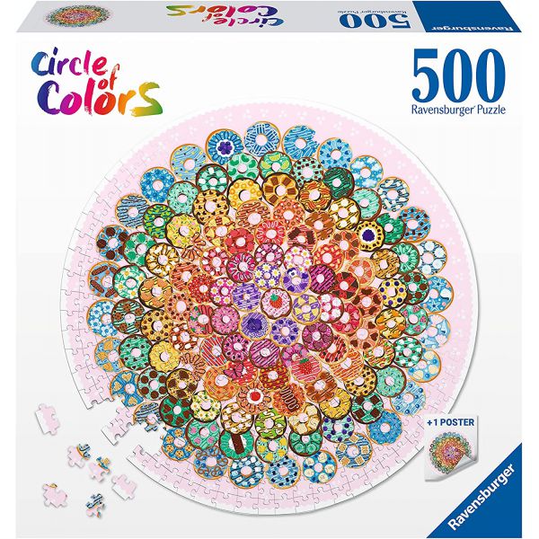 Puzzle da 500 Pezzi - Circle of Colors: Donuts