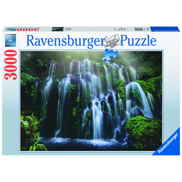 3000 Piece Puzzle - Indonesian Waterfalls