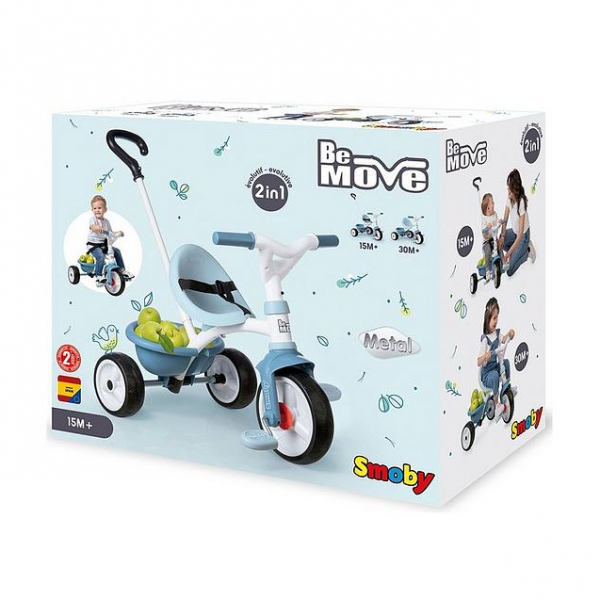 Be Move - Light Blue Tricycle with Silent Wheels