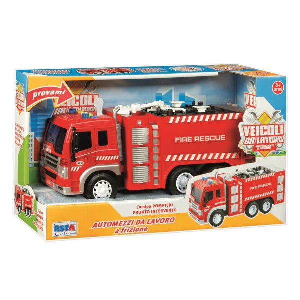 Veicoli da lavoro - camion dei pompieri a frizione con luci e suoni