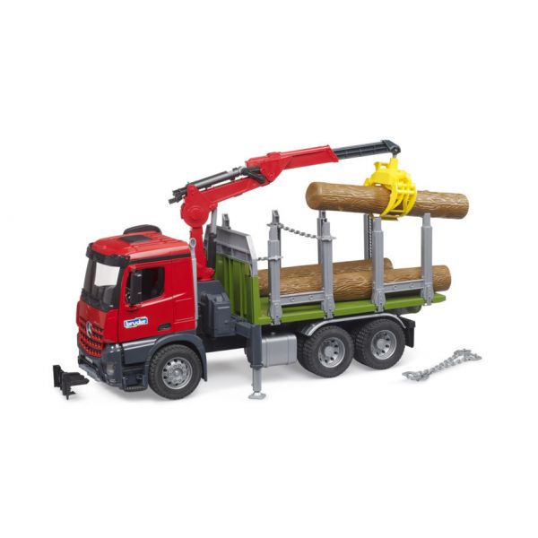 MB Arocs 3-log truck with crane