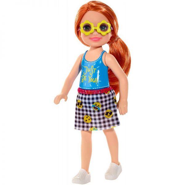 Barbie - Club Chelsea: Blue Tank Top And Skirt With Emoticons