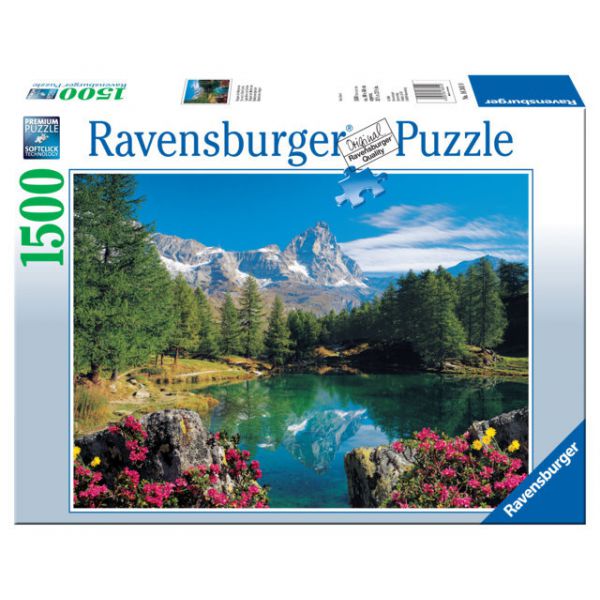 1500 Piece Puzzle - Alpine Lake With Matterhorn