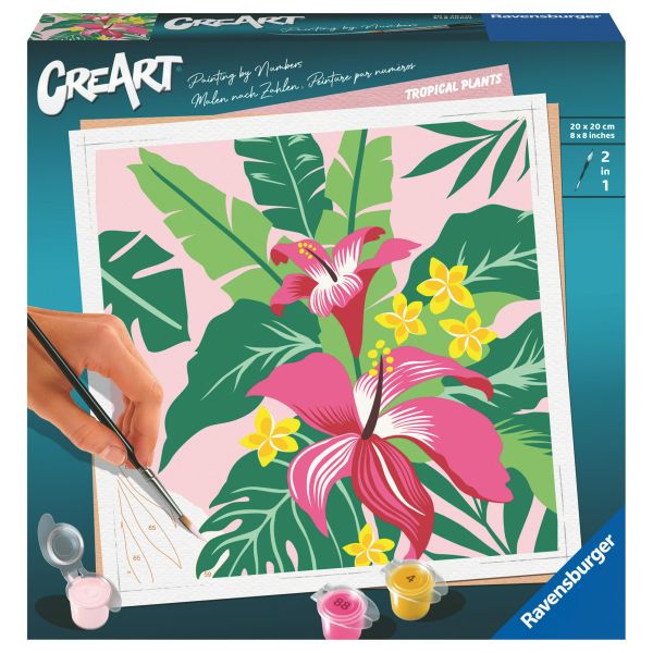 CreArt Serie Trend quadrati - Tropical Plants