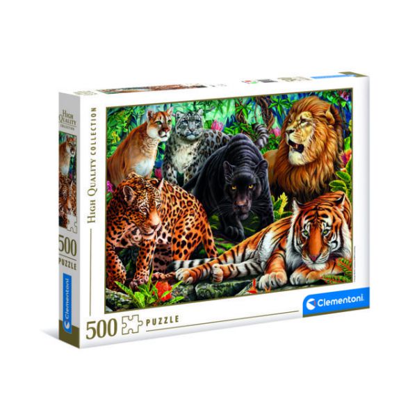 500 Piece Puzzle - Wild Cats