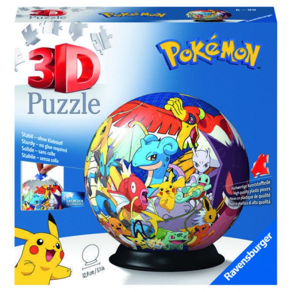 Puzzle da 72 Pezzi 3D - Puzzleball Pokemon