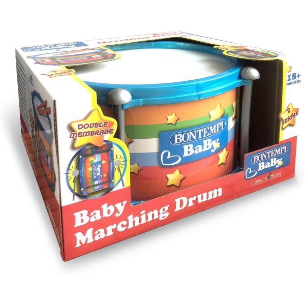Baby drum with double membrane