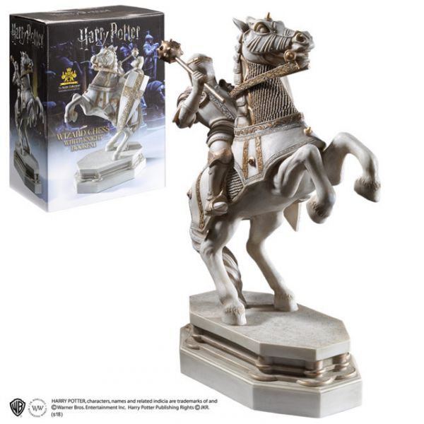 Bookend White Horseman - Sorcerers&#39; Chessboard - Final Challenge - Harry Potter