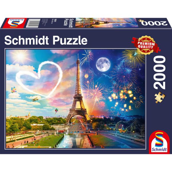 Puzzle da 2000 Pezzi - Parigi Notte e Giorno