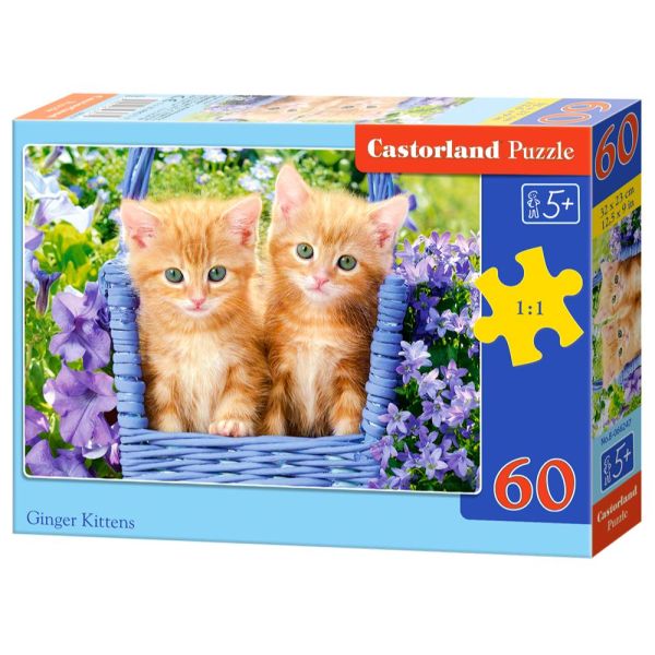 Puzzle 60 Pezzi - Ginger Kittens