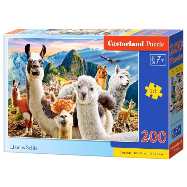 200 Piece Puzzle - Llamas Selfie