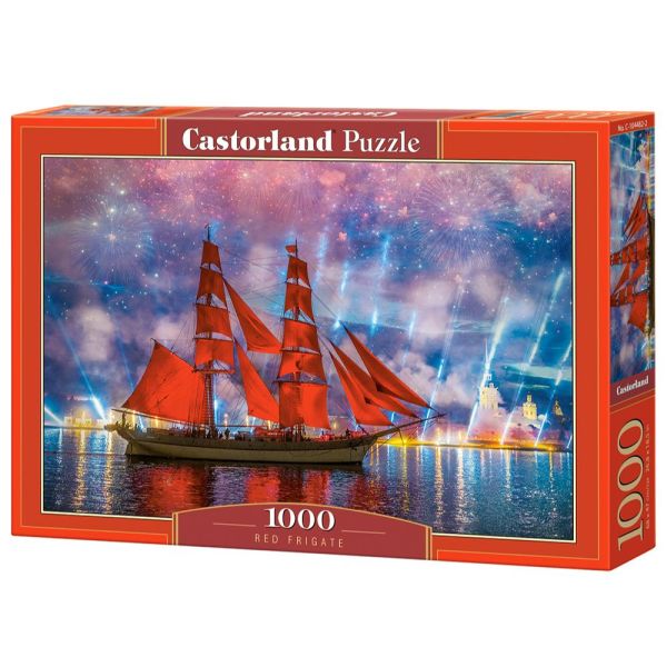 1000 Piece Puzzle - Red Frigate