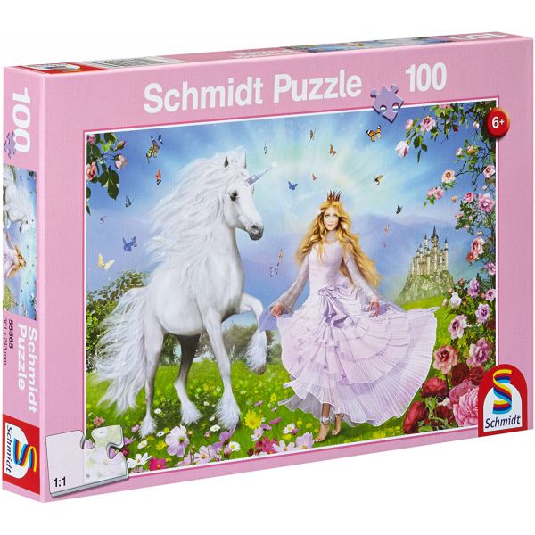 Puzzle da 100 Pezzi - Principessa degli Unicorni