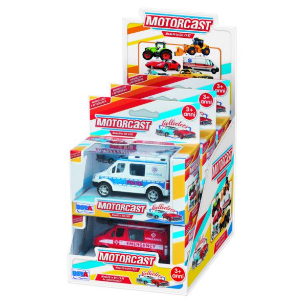 EMERGENCY VEHICLES MOTORCAST COLLECTORS BACK-CHARGE