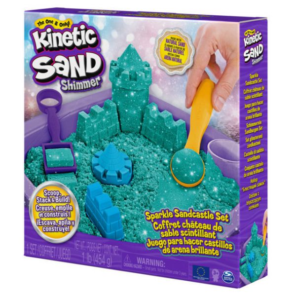 Kinetic Sand-  Playset Castello di Sabbia Shimmer Verde