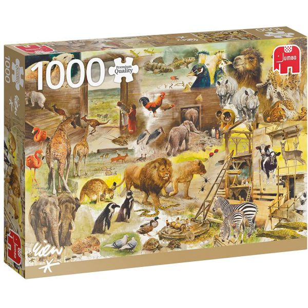 Puzzle da 1000 Pezzi - Costruendo l'Arca di Noè