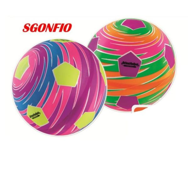 PVC soccer ball 100 gr. 23 cm multicolor deflated