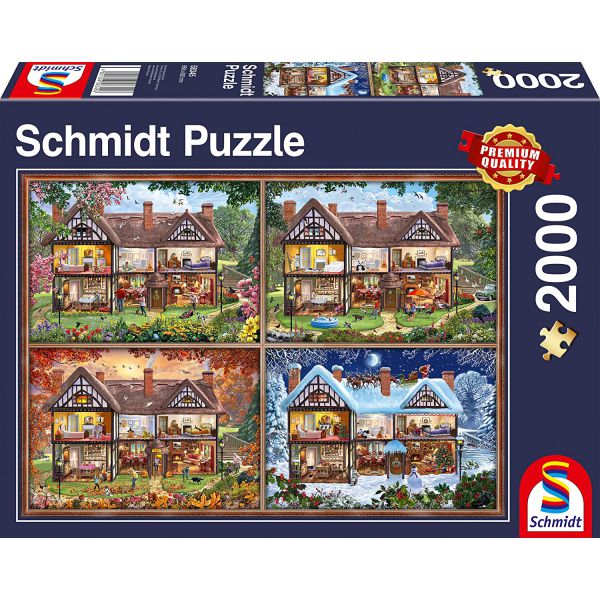 Puzzle da 2000 Pezzi - Le 4 Stagioni della Casa