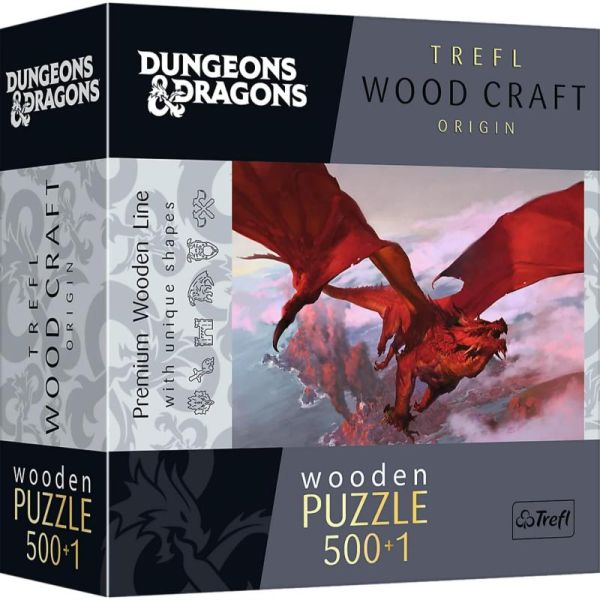 Puzzle 500+1 Woodcraft - Dungeons & Dragons: Ancient Red Dragon