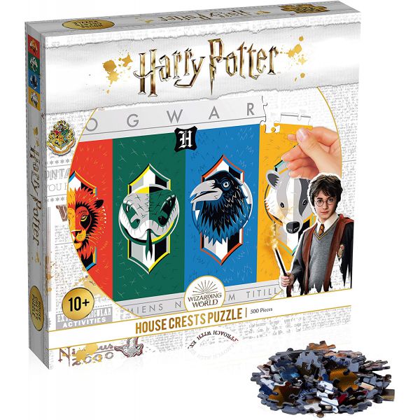 Puzzle da 500 Pezzi - Harry Potter: Le Quattro Case di Hogwarts