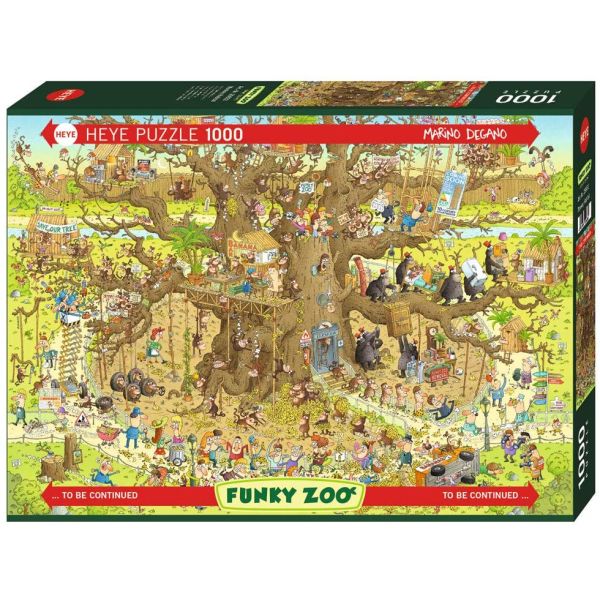 Puzzle 1000 pz - Monkey Habitat, Funky Zoo