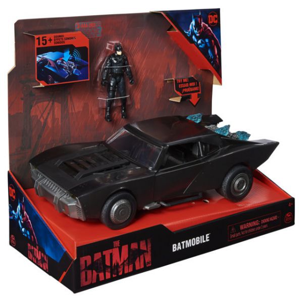 Batman Movie Batmobile For Figures In Scale 10 Cm With Led