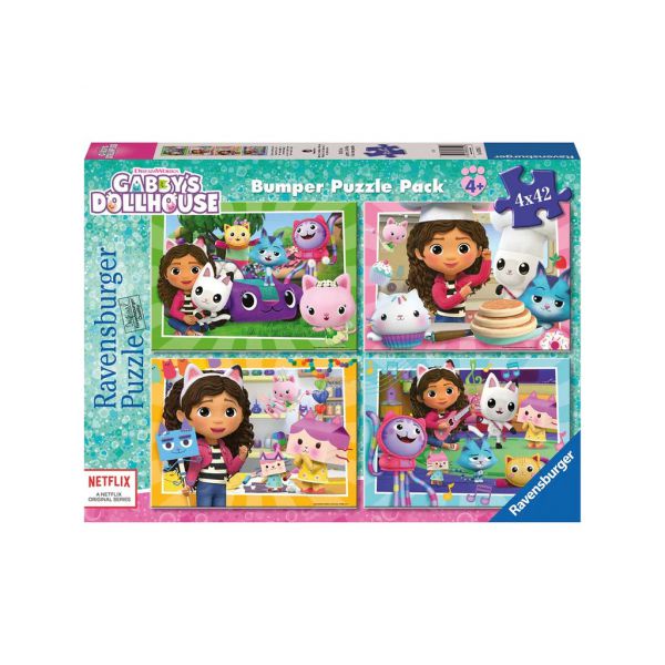 Puzzle 4x42 Bumper Pack - Gabby's Dollhouse