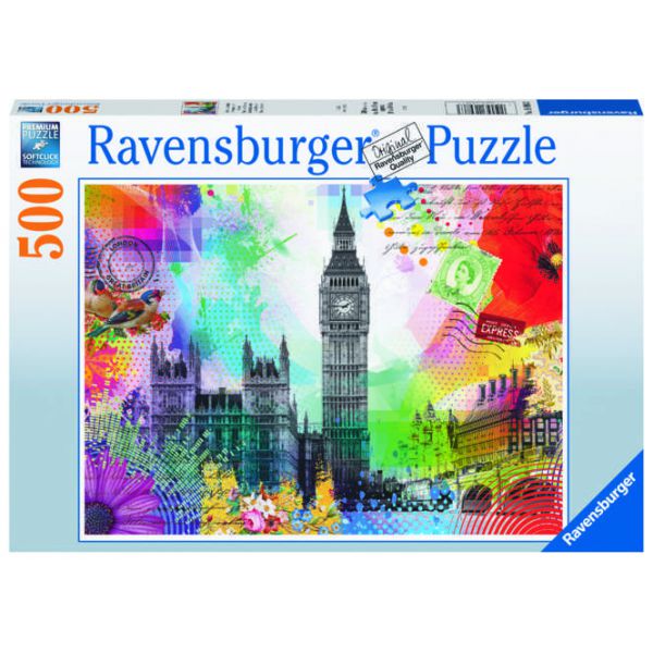 500 Piece Jigsaw Puzzle - London Postcard