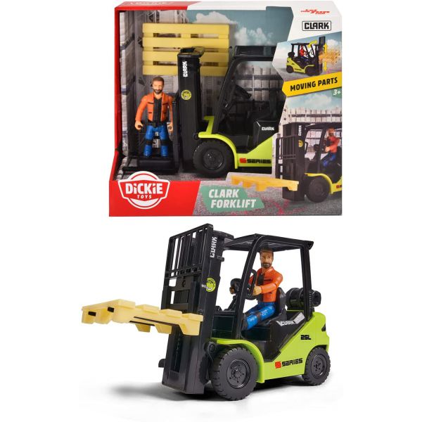 Dickie - Clark Forklift 16 cm with Character