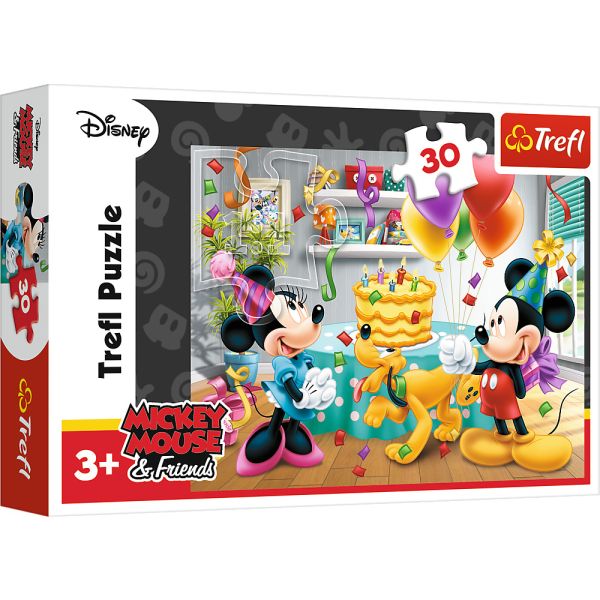 Puzzles - "30" - Birthday cake / Disney Standard Characters