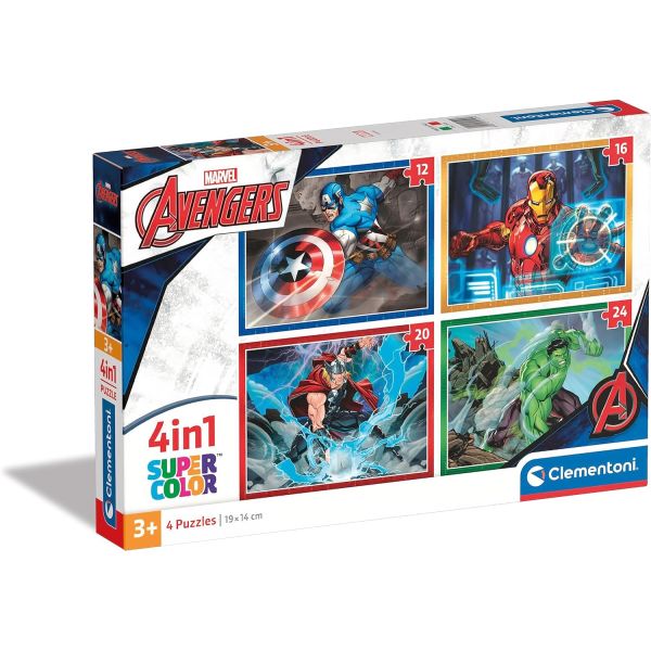 4 Puzzle In 1 - The Avengers