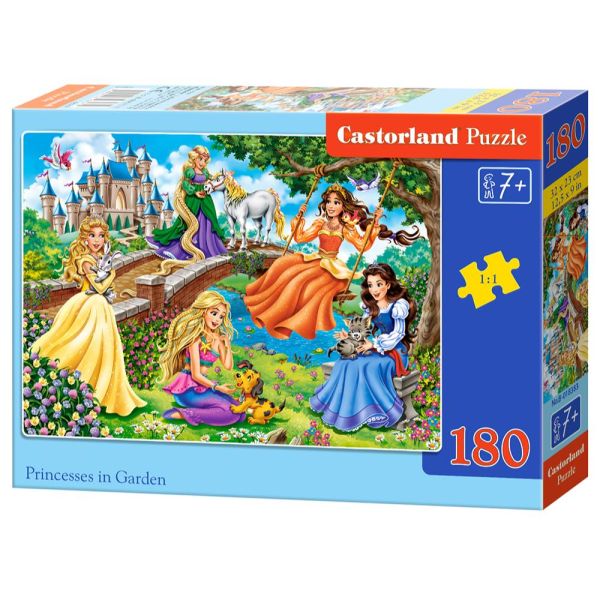 180 Piece Puzzle - Princesses in Garden