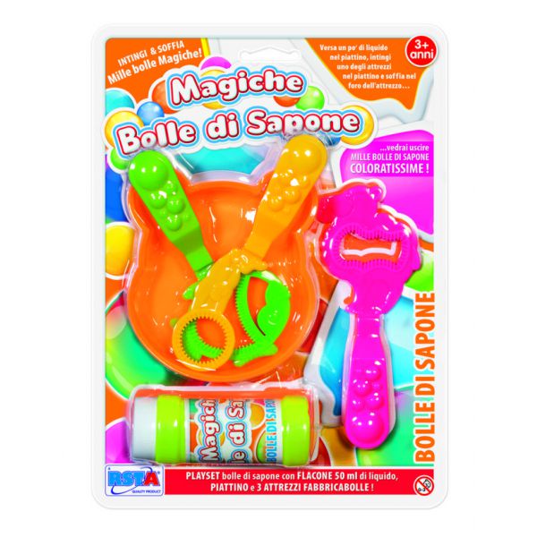 MAGIC BLISTERS SOAP BUBBLES C. SAUCER AND SHOWER HEADS