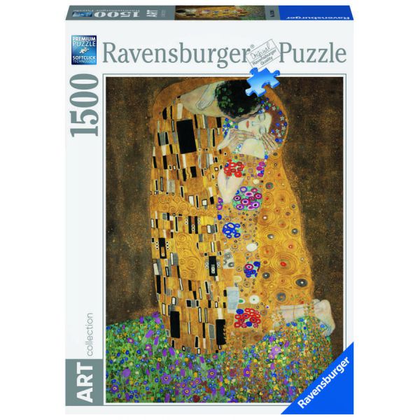 Puzzle da 1500 Pezzi - Klimt: Il Bacio