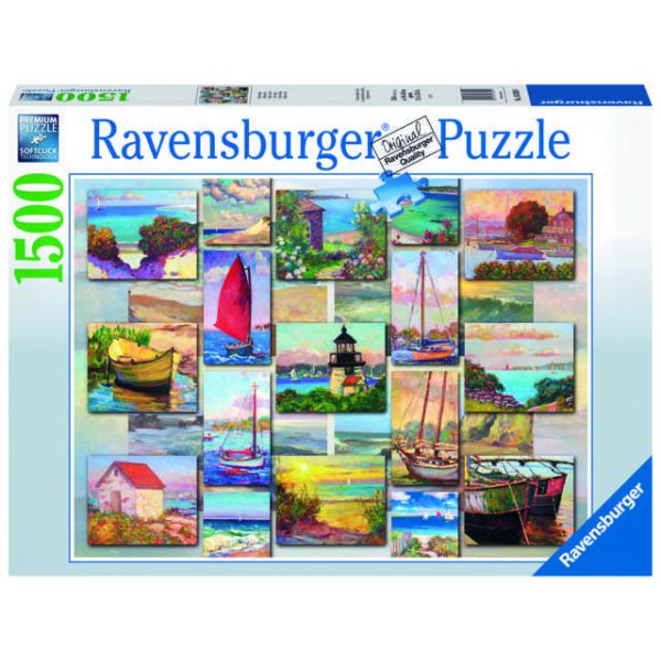 1500 Piece Puzzle - Coastal Collage