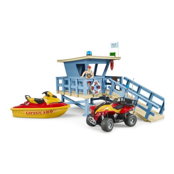 Beach Guard Station with Quad and Jet Ski