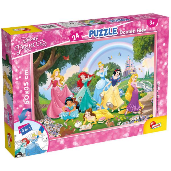 Puzzle da 24 Pezzi Double-Face - Disney Princess