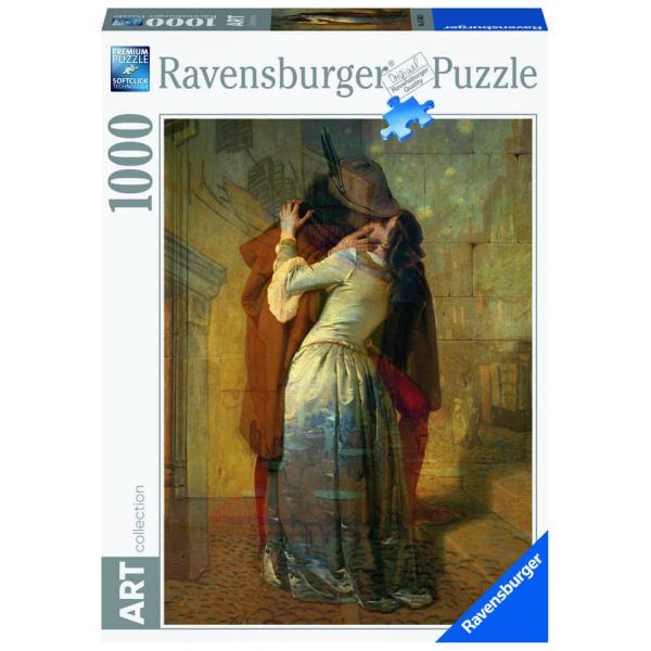 Puzzle da 1000 Pezzi - Art Collection: Hayez, Il Bacio