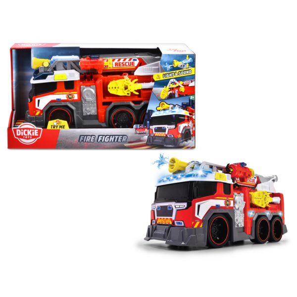 Fire truck cm.38 with freewheel system, lights and sounds, water spray function
